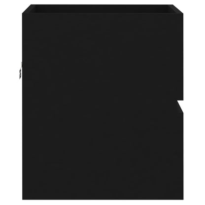 vidaXL Mobile Lavabo Nero 41x38,5x45 cm in Legno Multistrato