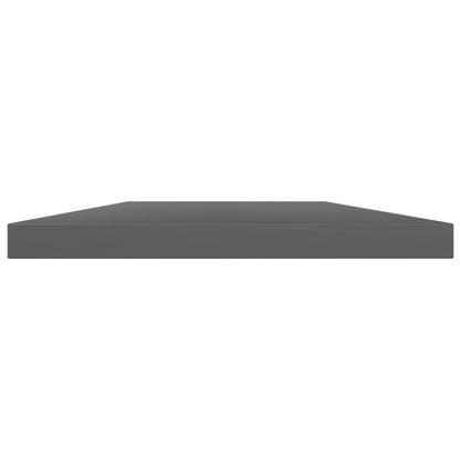 vidaXL Ripiani per Libreria 4pz Grigio Lucido 60x10x1,5cm Multistrato