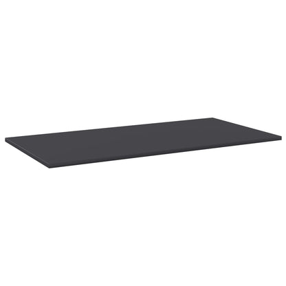 vidaXL Ripiani per Libreria 4pz Grigi 80x30x1,5cm in Legno Multistrato