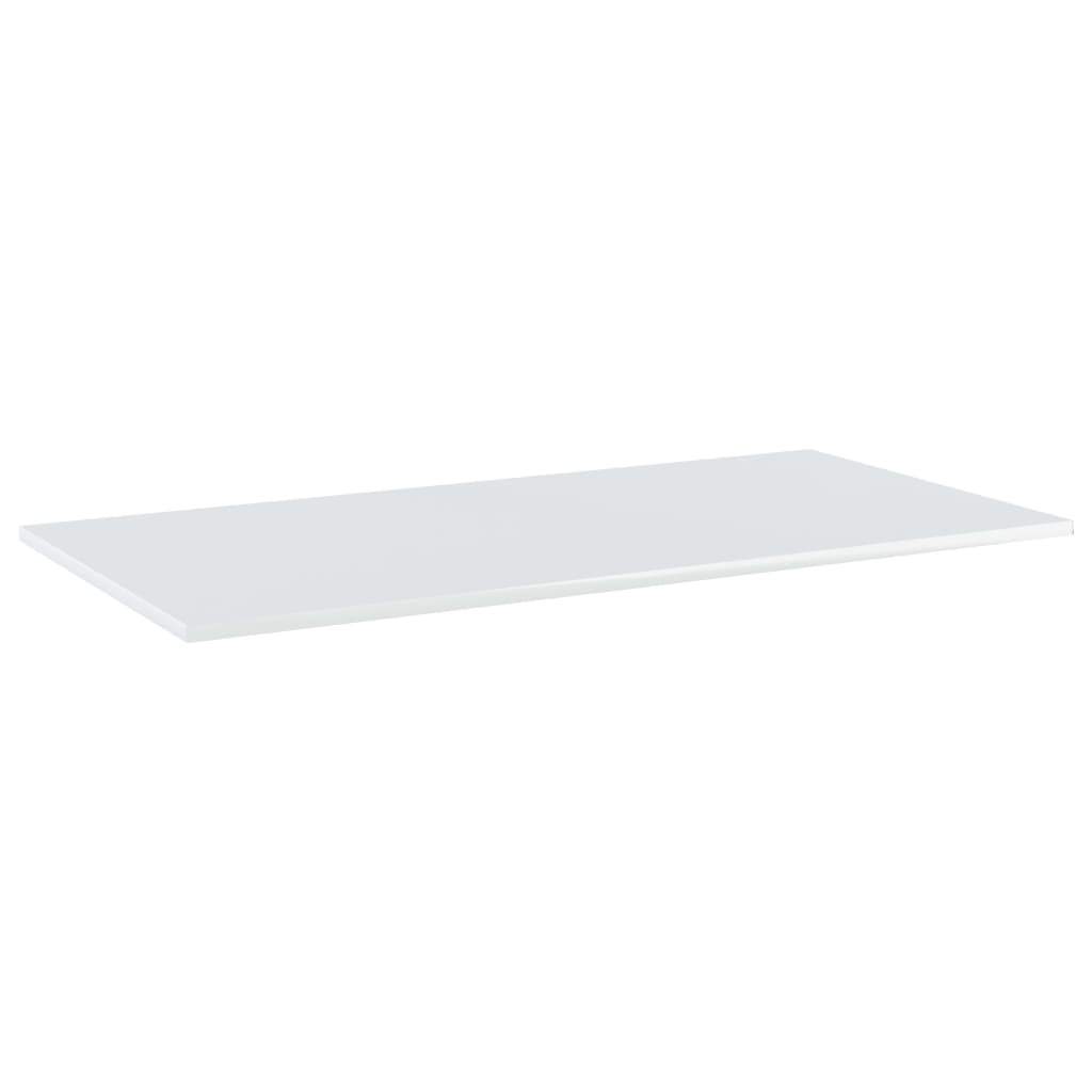 vidaXL Ripiani per Libreria 4 pz Bianco Lucido 80x30x1,5cm Multistrato