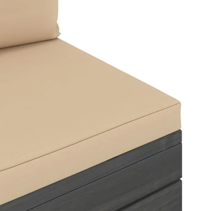 vidaXL Set Divani da Giardino su Pallet 2 pz con Cuscini Massello Pino VIDAXL