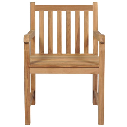 vidaXL Sedie da Giardino 2 pz con Cuscini Neri in Massello di Teak