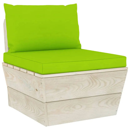 vidaXL Divano da Giardino a 3 Posti su Pallet con Cuscini Legno Abete VIDAXL