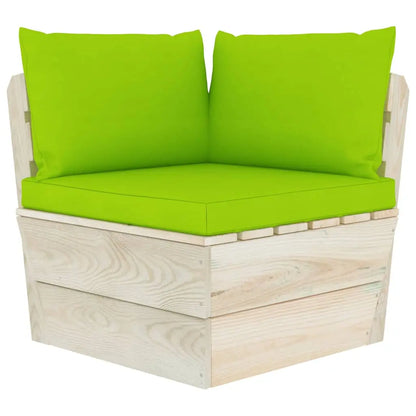vidaXL Set Divani da Giardino su Pallet 5 pz con Cuscini Legno Abete VIDAXL