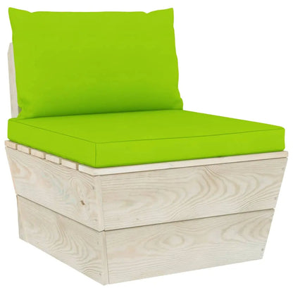 vidaXL Set Divani da Giardino su Pallet 5 pz con Cuscini Legno Abete VIDAXL