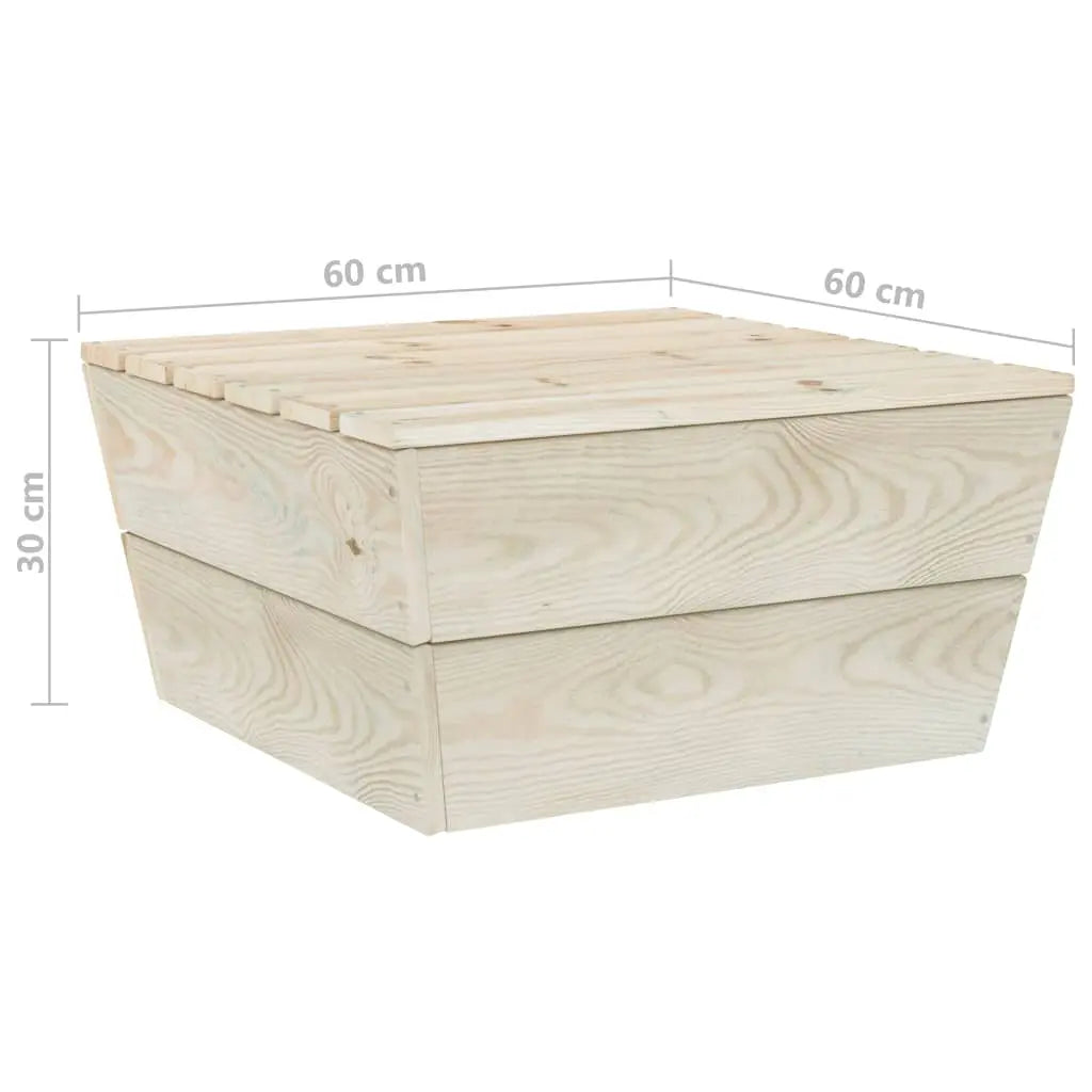 vidaXL Set Divani da Giardino su Pallet 6 pz con Cuscini Legno Abete VIDAXL
