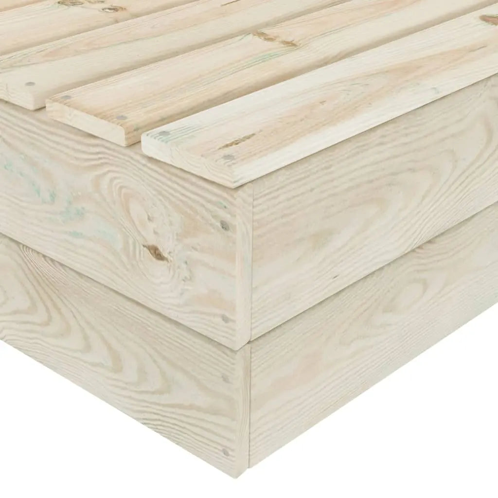 vidaXL Set Divani da Giardino su Pallet 7 pz con Cuscini Legno Abete VIDAXL