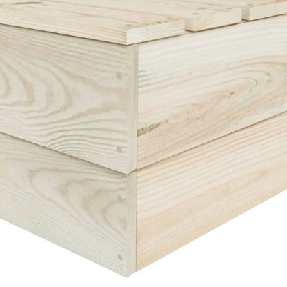 vidaXL Set Divani da Giardino su Pallet 8 pz in Legno Abete Impregnato VIDAXL
