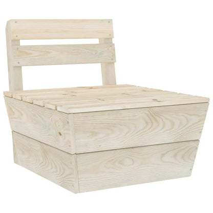 vidaXL Set Divani da Giardino su Pallet 8 pz in Legno Abete Impregnato VIDAXL