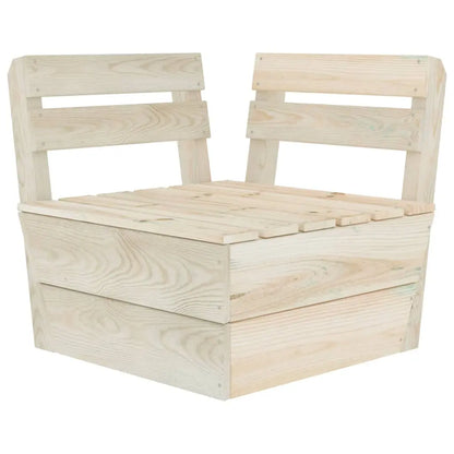 vidaXL Set Divani da Giardino su Pallet 12 pz in Legno Abete Impregnato VIDAXL