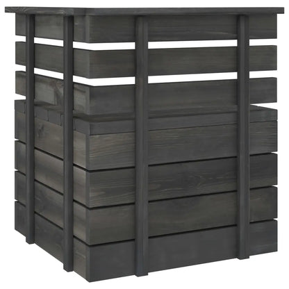 vidaXL Set Divani da Giardino su Pallet 8 pz Legno Pino Grigio Scuro VIDAXL