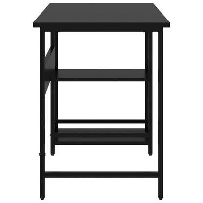 vidaXL Scrivania per Computer Nera 105x55x72 cm in MDF e Metallo