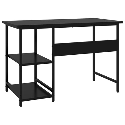 vidaXL Scrivania per Computer Nera 105x55x72 cm in MDF e Metallo
