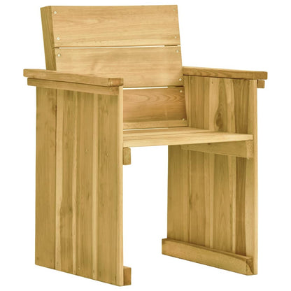vidaXL Set da Pranzo per Giardino con Cuscini 7pz in Pino Impregnato