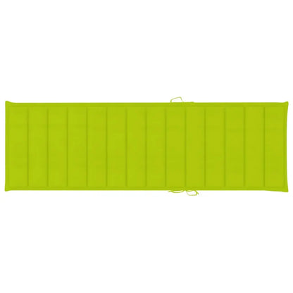 vidaXL Lettino da Giardino con Cuscino Verde Chiaro in Pino Impregnato VIDAXL