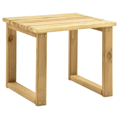 vidaXL Lettino da Giardino con Tavolino Cuscino Legno Pino Impregnato