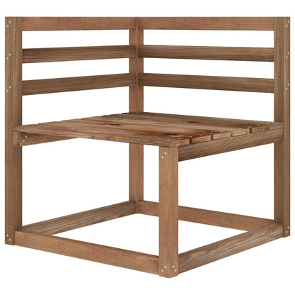 vidaXL Divano da Giardino Pallet 2Posti con Cuscini Bianchi Legno Pino