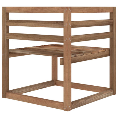 vidaXL Divano da Giardino Pallet 2 Posti Cuscini Rosso Vino Legno Pino