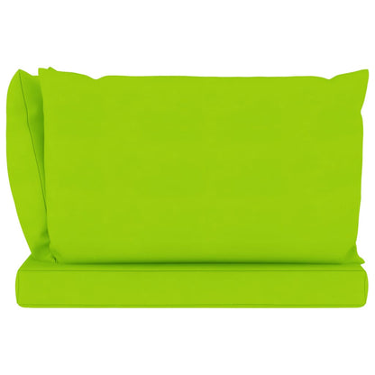 vidaXL Divano Giardino Pallet 2 Posti Cuscini Verde Chiaro Legno Pino
