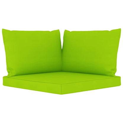 vidaXL Divano Giardino Pallet 2 Posti Cuscini Verde Chiaro Legno Pino