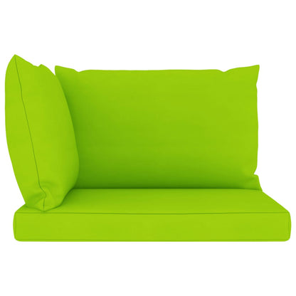 vidaXL Divano Giardino Pallet 2 Posti Cuscini Verde Chiaro Legno Pino