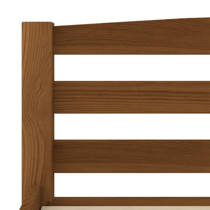 vidaXL Giroletto senza Materasso Ambrato 180x200 cm in Legno di Pino