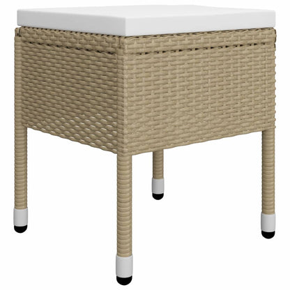 vidaXL Set Mobili da Pranzo per Giardino 7 pz Beige