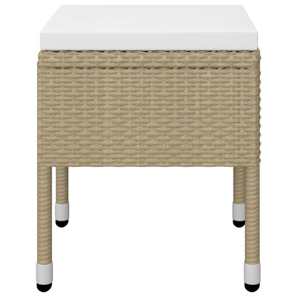 vidaXL Set Mobili da Pranzo per Giardino 7 pz Beige