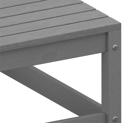 vidaXL Divano da Giardino 2 Posti con Cuscini Grigio Massello di Pino