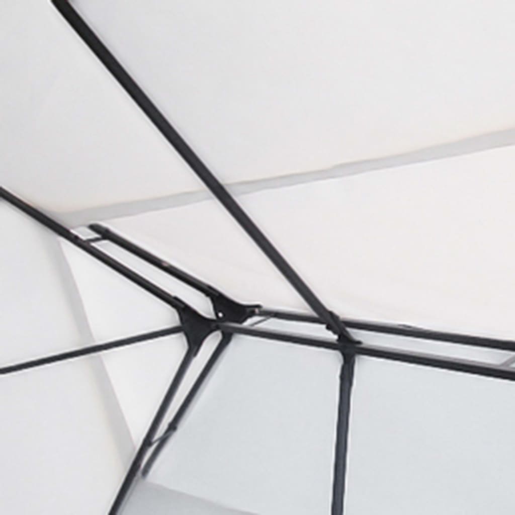 vidaXL Gazebo con Stringa di Luci LED Bianco 3x4 m