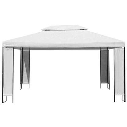 vidaXL Gazebo con Stringa di Luci LED Bianco 3x4 m