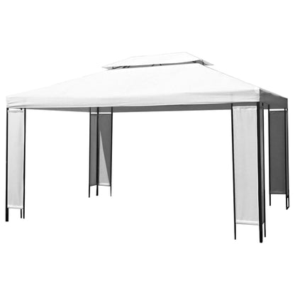 vidaXL Gazebo con Stringa di Luci LED Bianco 3x4 m
