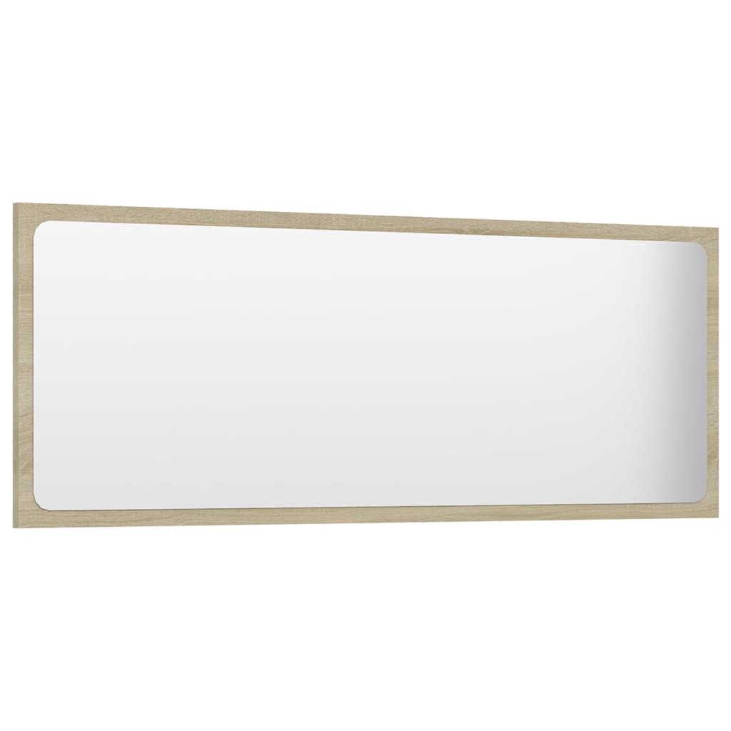 vidaXL Set Mobili da Bagno Bianco e Rovere Sonoma in Legno Multistrato