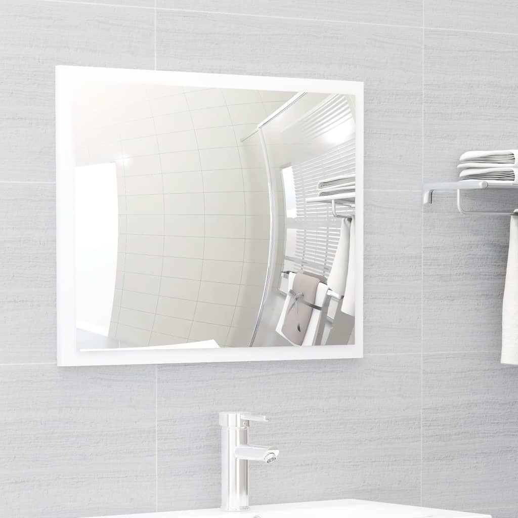vidaXL Set Mobili da Bagno Bianco in Truciolato