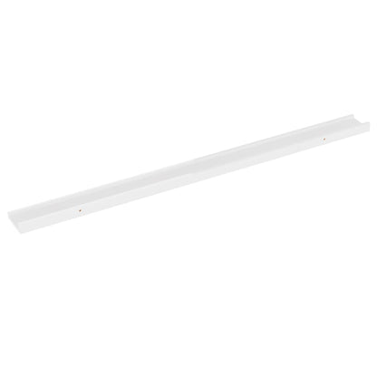 vidaXL Mensole da Parete 2 pz Bianco Lucido 115x9x3 cm