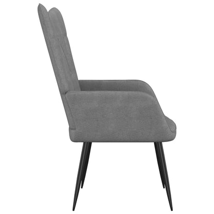 vidaXL Poltrona Relax Grigio Scuro in Tessuto