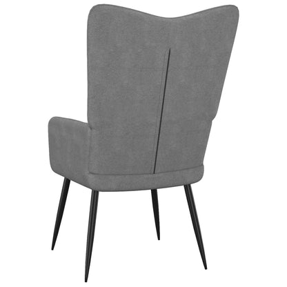vidaXL Poltrona Relax Grigio Scuro in Tessuto