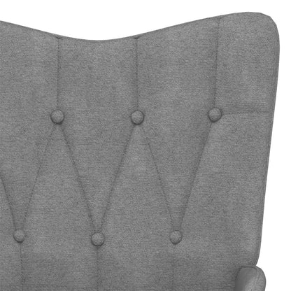 vidaXL Poltrona Relax Grigio Scuro in Tessuto