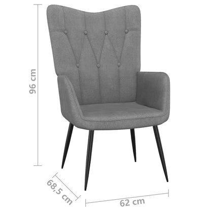 vidaXL Poltrona Relax Grigio Scuro in Tessuto