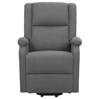 vidaXL Poltrona Alzapersona in Tessuto Grigio Scuro