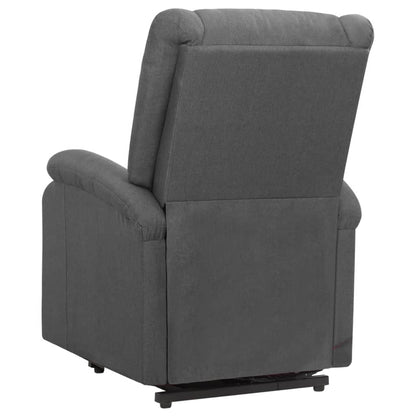 vidaXL Poltrona Alzapersona in Tessuto Grigio Scuro