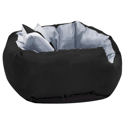 vidaXL Cuscino per Cani Reversibile e Lavabile Grigio Nero 65x50x20 cm