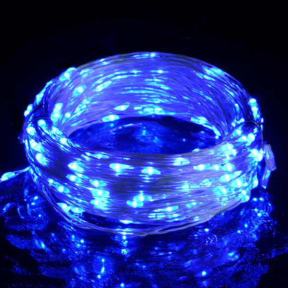 vidaXL Filo di Micro Luci Fatate Sferiche 40m 400 LED Blu 8 Funzioni