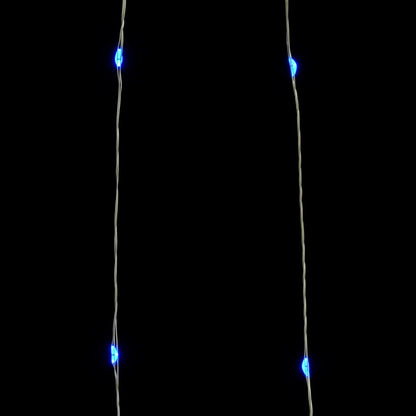 vidaXL Filo di Micro Luci Fatate Sferiche 40m 400 LED Blu 8 Funzioni