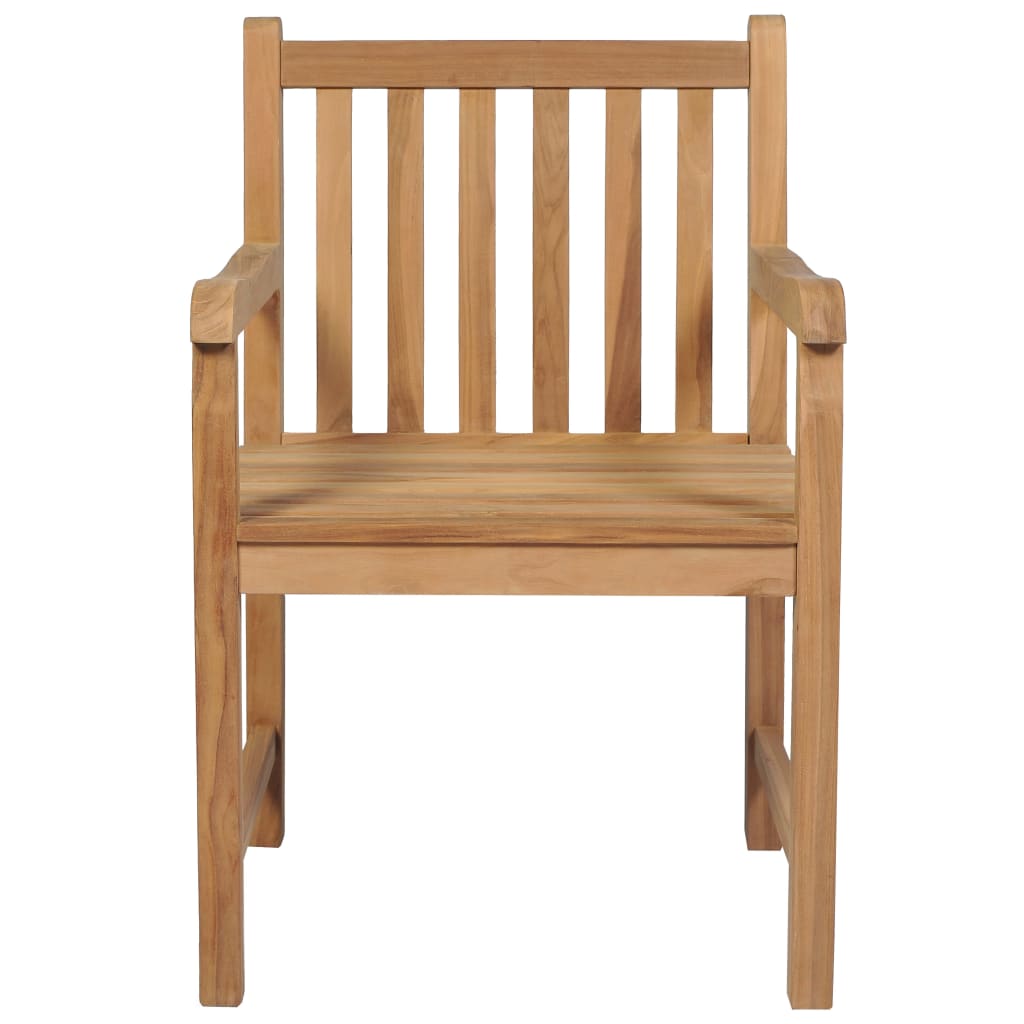 vidaXL Sedie da Giardino 4 pz con Cuscini Talpa in Massello di Teak
