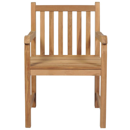 vidaXL Sedie da Giardino 4 pz con Cuscini Talpa in Massello di Teak
