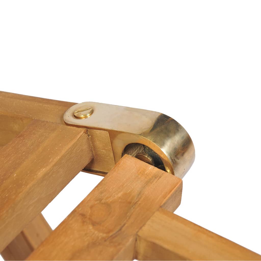 vidaXL Sedie a Sdraio con Poggiapiedi 2 pz in Legno Massello di Teak
