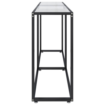 vidaXL Tavolo Consolle Trasparente 180x35x75,5 cm in Vetro Temperato