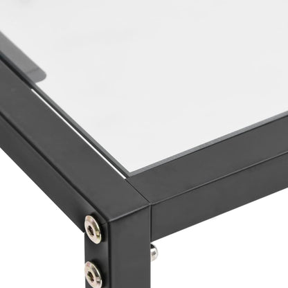 vidaXL Tavolo Consolle Trasparente 180x35x75,5 cm in Vetro Temperato