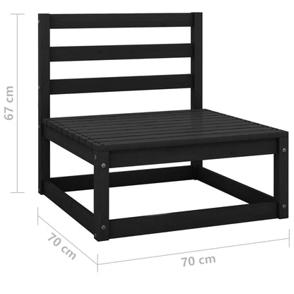vidaXL Set Divani da Giardino 3 pz con Cuscini Legno Massello di Pino